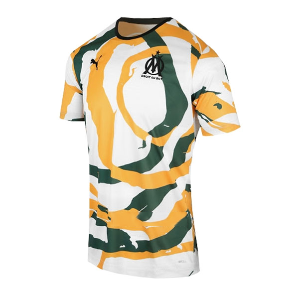 Tailandia Camiseta Marsella OM Africa 2021/22 Blanco Naranja Verde